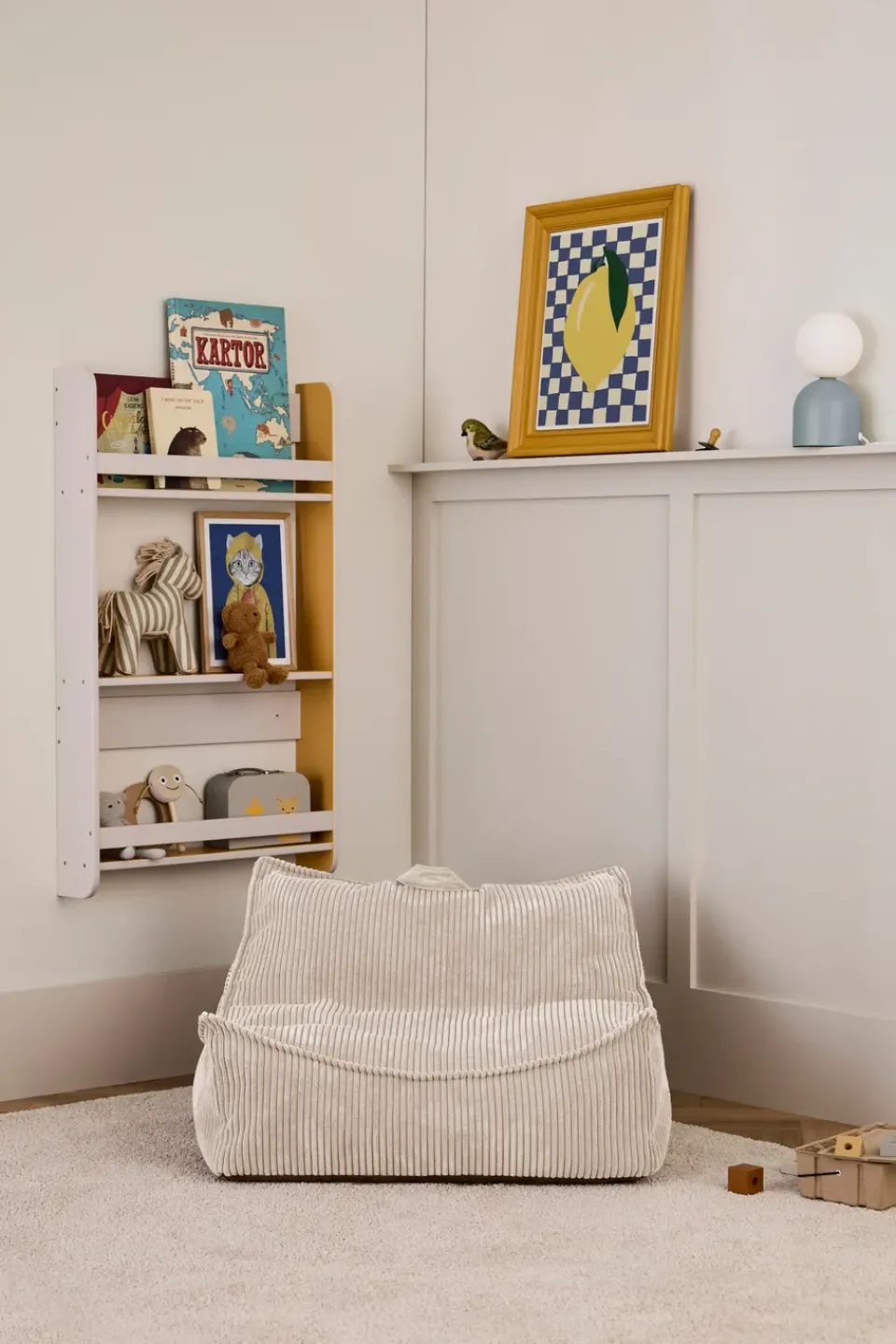 Kid's Concept Armchairs & Footstools|Children's Armchairs*Kid's Base bean bag, Off- White
