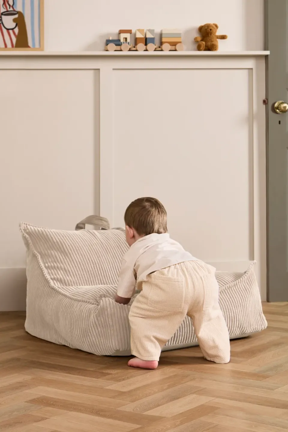 Kid's Concept Armchairs & Footstools|Children's Armchairs*Kid's Base bean bag, Off- White