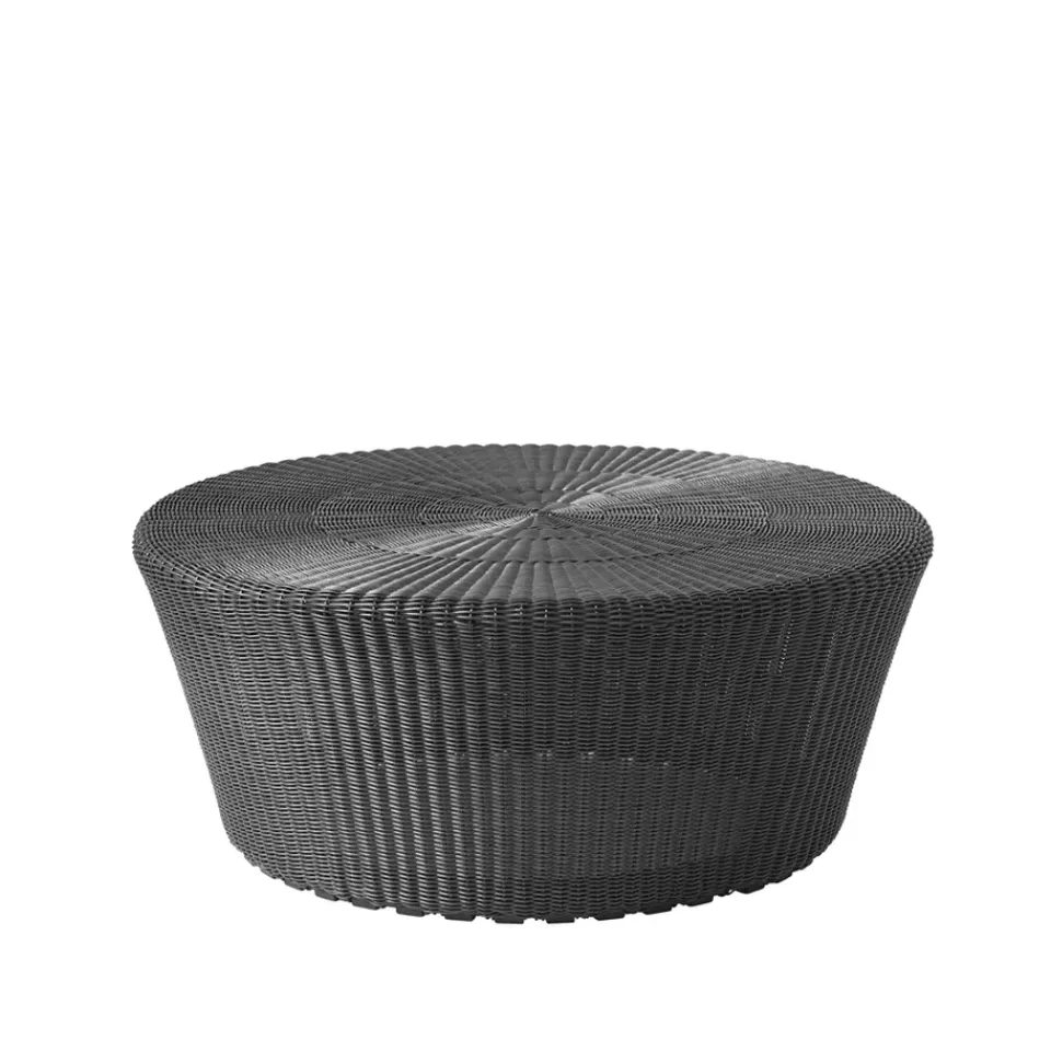 Cane-line Seating*Kingston footstool, Graphic, Ø75cm Grey