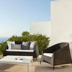 Cane-line Seating|Outdoor Lounge Furniture*Kingston lounge armchair, Mocha Brown