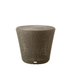 Cane-line Seating*Kingston table/footstool Ø46 cm, Mocha Brown