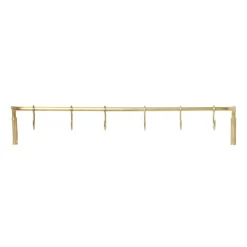 Ferm Living Clothes Hooks & Hangers*Kitchen rod with 6 hooks, brass Gold-coloured