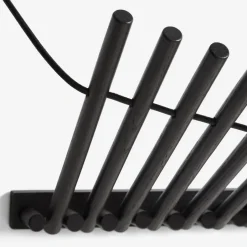 Woud Clothes Racks, Coat Stands & Hangers*Knaegt hanger, painted oak Black