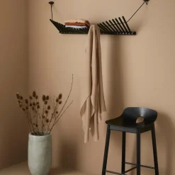 Woud Clothes Racks, Coat Stands & Hangers*Knaegt hanger, painted oak Black