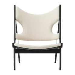 Audo Copenhagen Armchairs & Footstools*Knitting lounge chair, Barnum Bouclé 24-black oak White