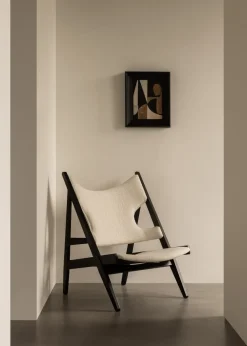Audo Copenhagen Armchairs & Footstools*Knitting lounge chair, Barnum Bouclé 24-black oak White