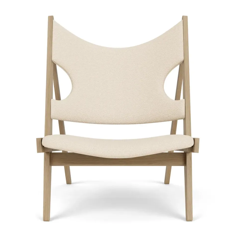Audo Copenhagen Armchairs & Footstools*Knitting lounge chair, Natural oak-Logan Jasmine Beige