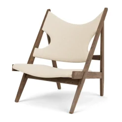 Audo Copenhagen Armchairs & Footstools*Knitting lounge chair, Walnut-Logan Jasmine BrownWhite