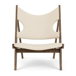 Audo Copenhagen Armchairs & Footstools*Knitting lounge chair, Walnut-Logan Jasmine BrownWhite