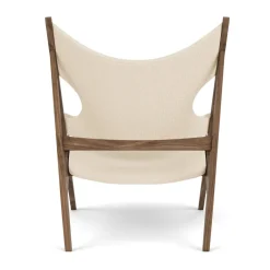 Audo Copenhagen Armchairs & Footstools*Knitting lounge chair, Walnut-Logan Jasmine BrownWhite