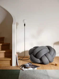 Design House Stockholm Sitting Poufs*Knot cushion XL, Grey