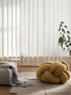 Design House Stockholm Sitting Poufs*Knot cushion XL, Yellow