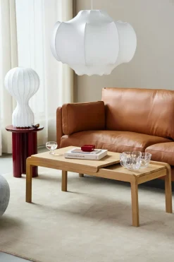 1898 Coffee Tables*Knutskog coffee table 115x52x41 cm, Natural lacquered oak Brown