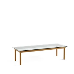 HAY Coffee Tables*Kofi coffee table, Oak-clear glass, 50 cm Beige
