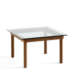 HAY Coffee Tables*Kofi coffee table, Walnut-clear glass, 60 cm Brown