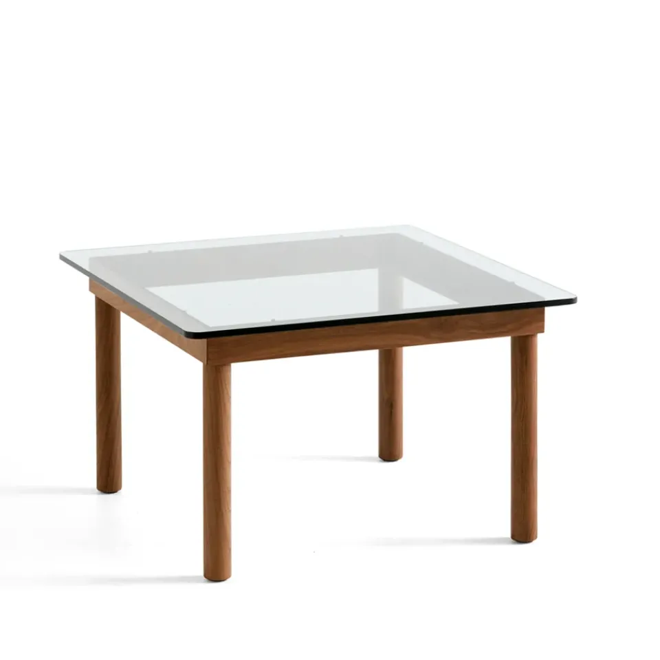 HAY Coffee Tables*Kofi coffee table, Walnut-clear glass, 60 cm Brown