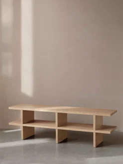 Ferm Living Shelves & Shelving Systems*Kona bench, Oak natural veneer Beige