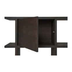 Ferm Living Display & Glass Cabinets*Kona bookcase cabinet insert, Dark Stained Brown