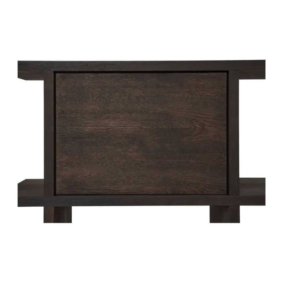 Ferm Living Display & Glass Cabinets*Kona bookcase cabinet insert, Dark Stained Brown