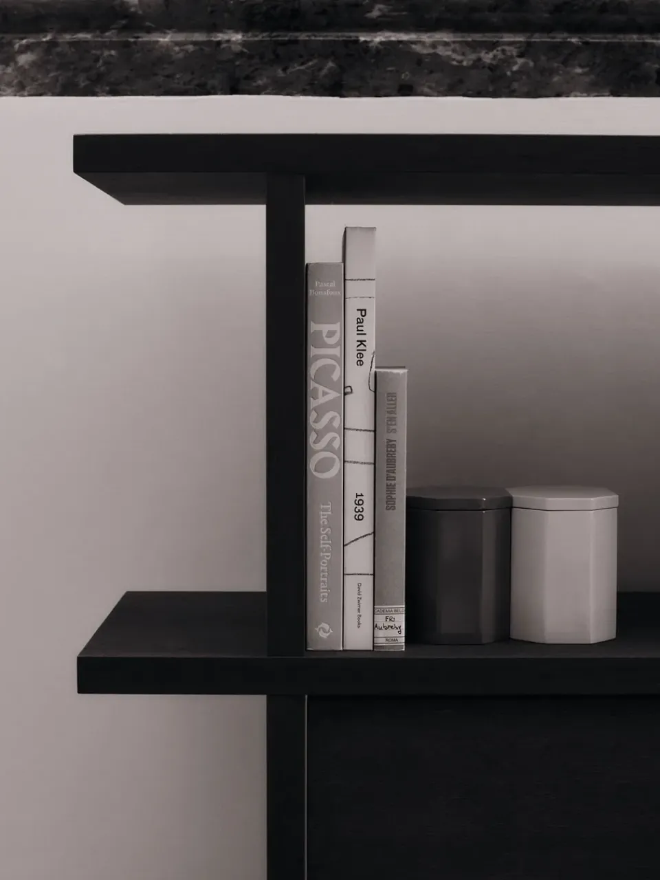 Ferm Living Display & Glass Cabinets*Kona bookcase cabinet insert, Dark Stained Brown
