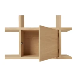 Ferm Living Display & Glass Cabinets*Kona bookcase cabinet insert, Natural Beige