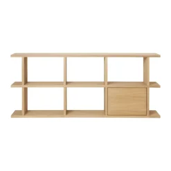 Ferm Living Display & Glass Cabinets*Kona bookcase cabinet insert, Natural Beige