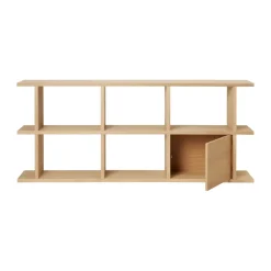 Ferm Living Display & Glass Cabinets*Kona bookcase cabinet insert, Natural Beige