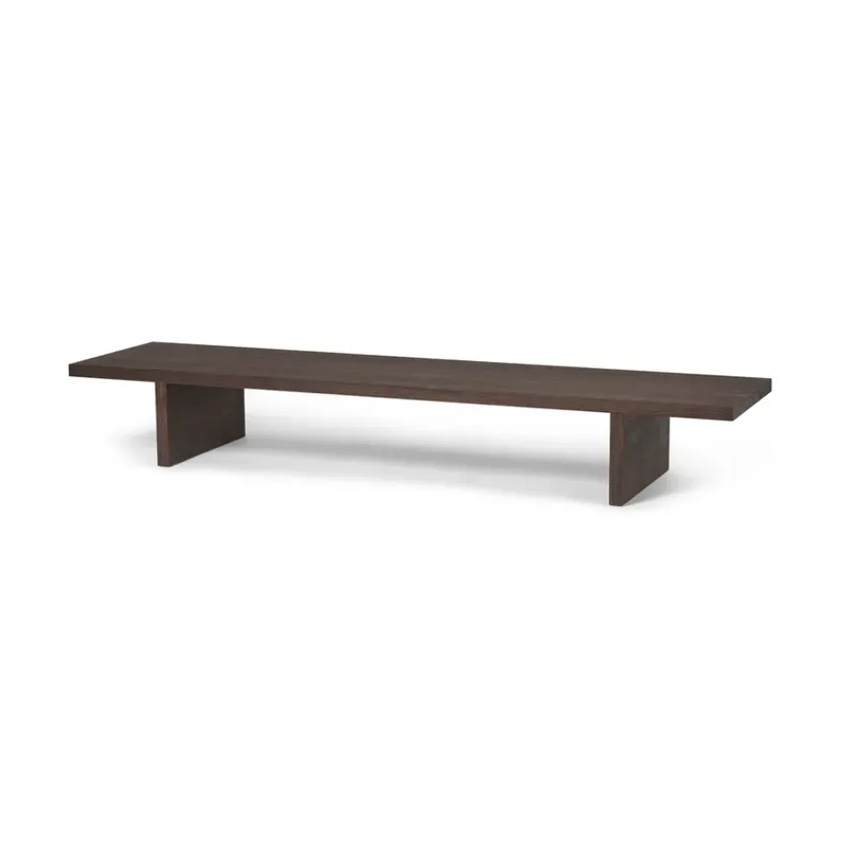Ferm Living Side Tables*Kona display table side table, Dark stained oak veneer Brown
