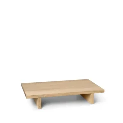 Ferm Living Side Tables*Kona low table side table, Oak natural veneer Beige