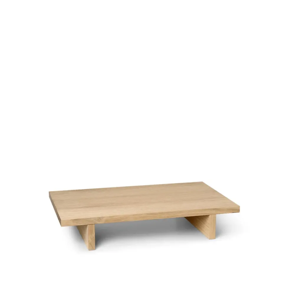 Ferm Living Side Tables*Kona low table side table, Oak natural veneer Beige
