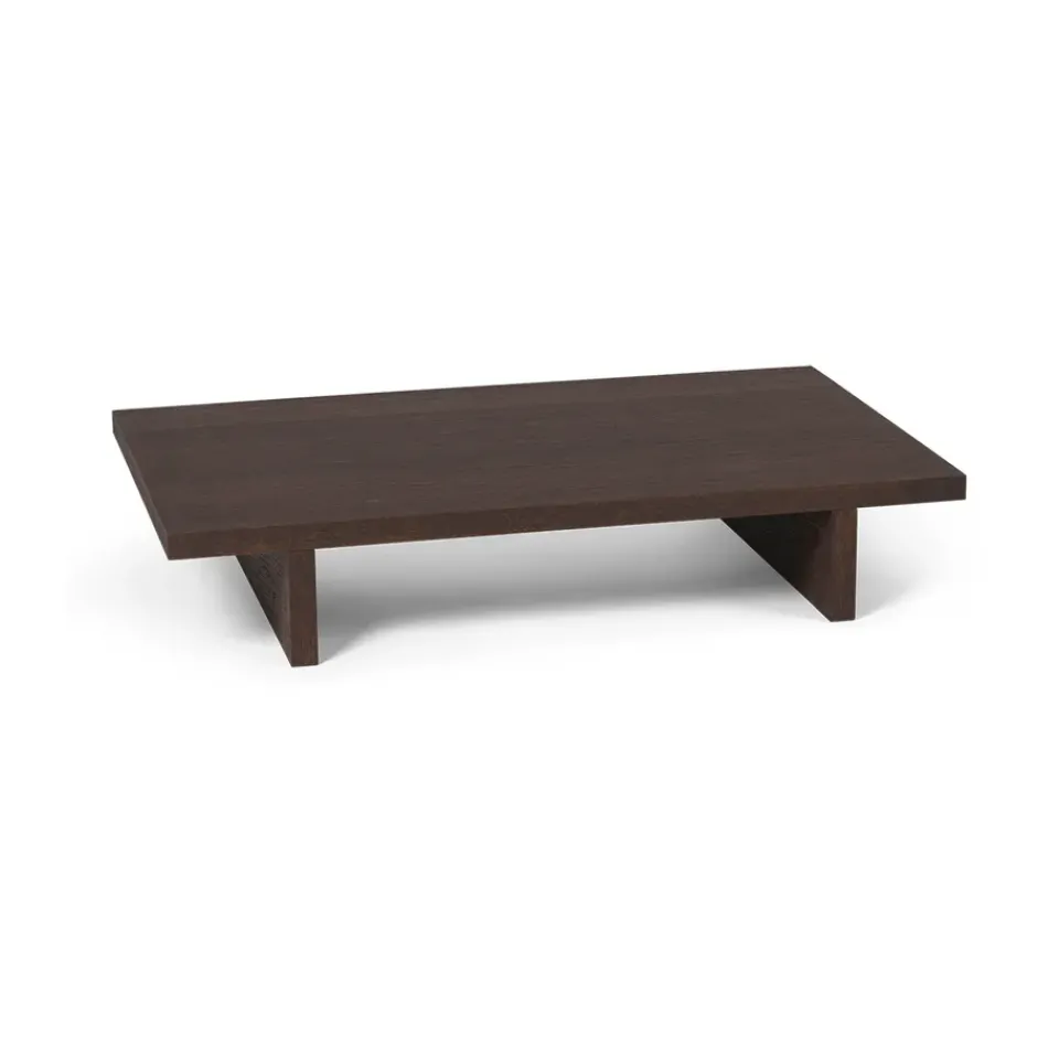 Ferm Living Side Tables*Kona low table side table, Dark Stained oak veneer Brown