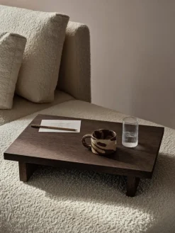 Ferm Living Side Tables*Kona side table, Dark Stained oak veneer Brown