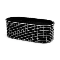 KORBO Balcony Furniture*balcony box, Acid-resistant steel Silver-coloured