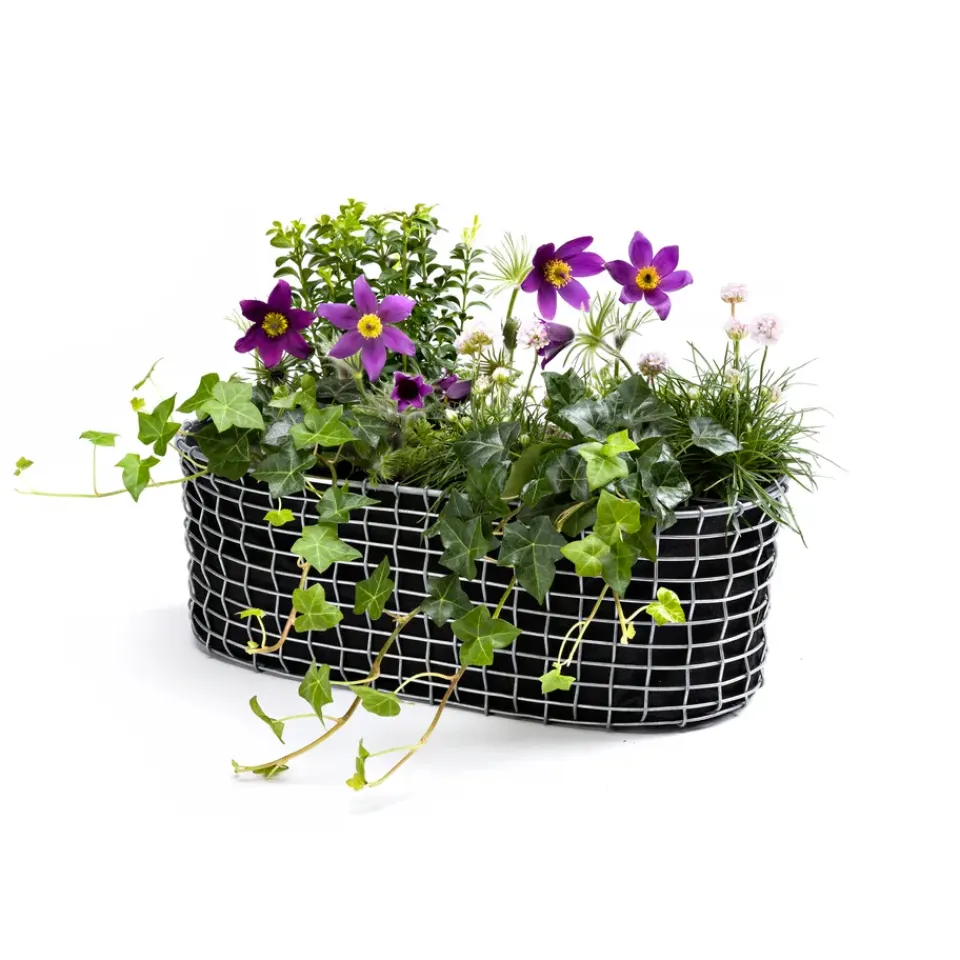 KORBO Balcony Furniture*balcony box, Acid-resistant steel Silver-coloured
