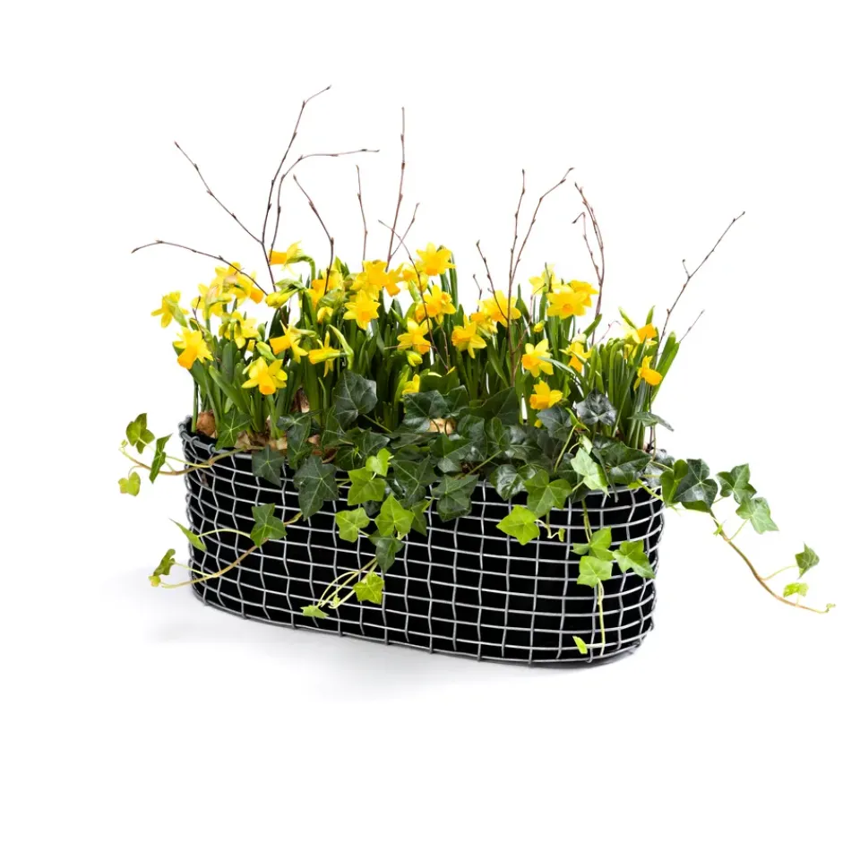 KORBO Balcony Furniture*balcony box, Acid-resistant steel Silver-coloured