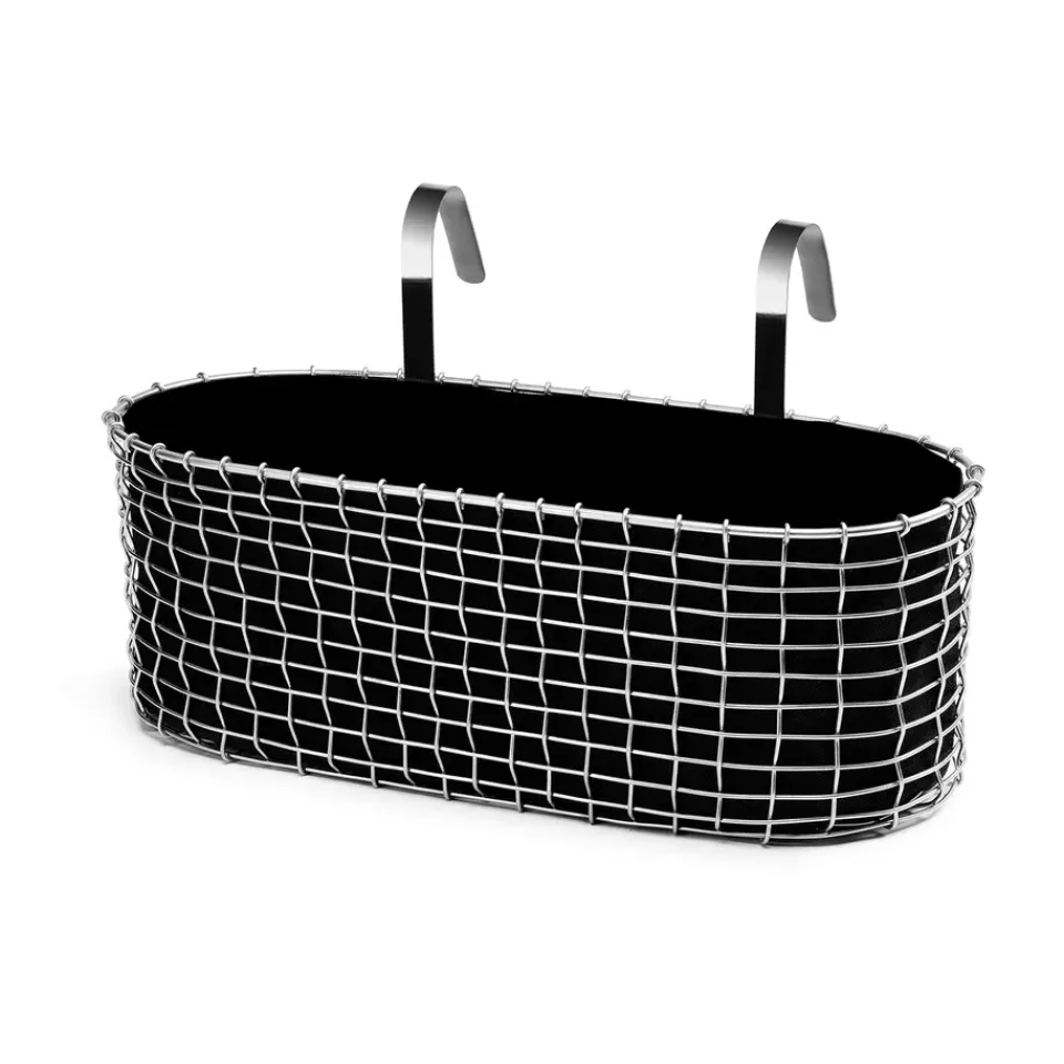 KORBO Balcony Furniture*balcony box, Galvanised steel Silver-coloured