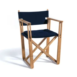 Skargaarden Seating*Kryss Dining armchair, Agora Nautic Navy , teak Blue