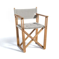 Skargaarden Seating*Kryss Dining armchair, Canvas natural, teak Beige