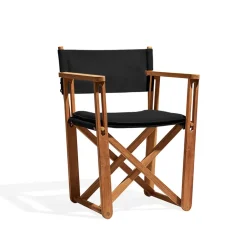 Skargaarden Seating*Kryss Lounge armchair, Agora Nautic , teak Black
