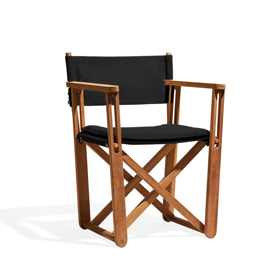 Skargaarden Seating*Kryss Lounge armchair, Agora Nautic , teak Black