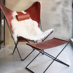 OX Denmarq Armchairs & Footstools*KS Chair bat armchair, Cognac Brown