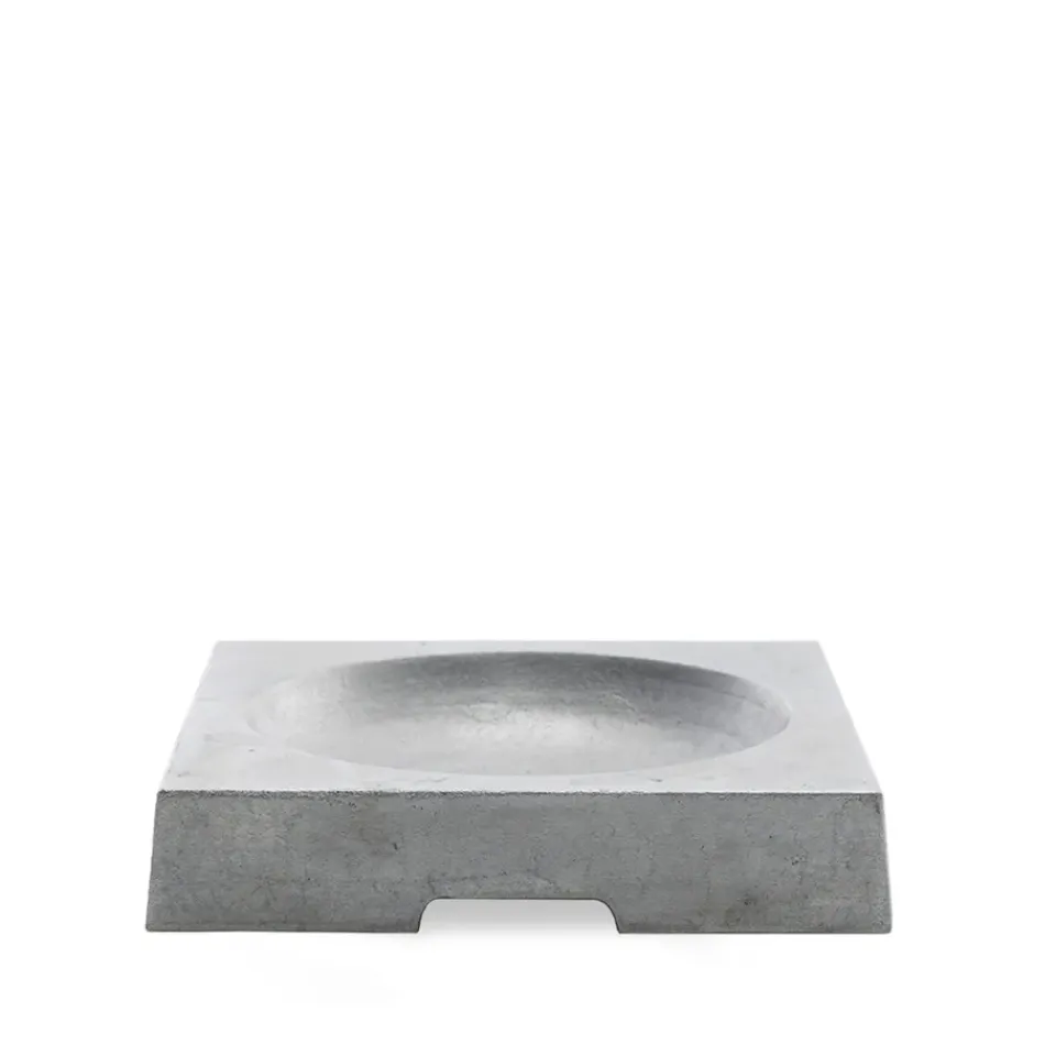 Byarums bruk Garden Details & Accessories*Kvadrat birdbath, Aluminum sand-casted Silver-coloured