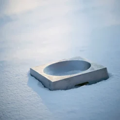 Byarums bruk Garden Details & Accessories*Kvadrat birdbath, Aluminum sand-casted Silver-coloured