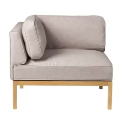 FDB Møbler Sofas*L37 7-9-13 sofa module, left-hand corner 90 cm, Stone-lacquered oak Beige