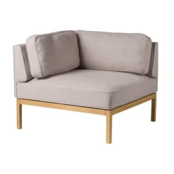 FDB Møbler Sofas*L37 7-9-13 sofa module, left-hand corner 90 cm, Stone-lacquered oak Beige