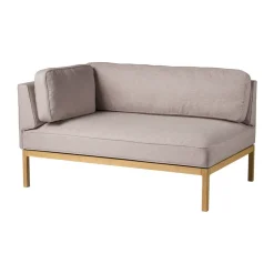 FDB Møbler Sofas*L37 7-9-13 sofa module, left-hand corner 130 cm, Stone-lacquered oak Beige