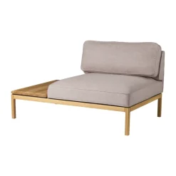 FDB Møbler Sofas*L37 7-9-13 sofa module, table left-hand 130 cm, Stone-lacquered oak Beige