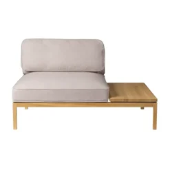 FDB Møbler Sofas*L37 7-9-13 sofa module, table right-hand 130 cm, Stone-lacquered oak Beige