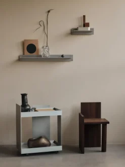 Ferm Living Shelves & Shelving Systems*Lager wall shelf single 85, Aluminium Silver-coloured