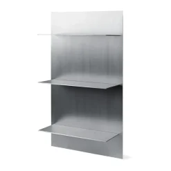 Ferm Living Shelves & Shelving Systems*Lager wall shelf triple 55x100 cm, Aluminium Silver-coloured
